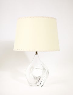 Paire de lampes Daum Crystal, France, années 1960