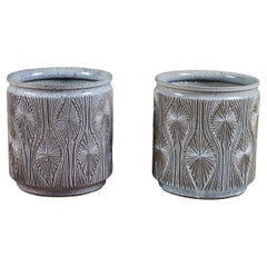 Pair of David Cressey & Robert Maxwell for Earthgender Teardrop Sunburst Planter