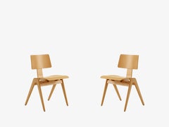 Pair of Daystak Side Chairs - Beech - by Robin Day for &Tradition