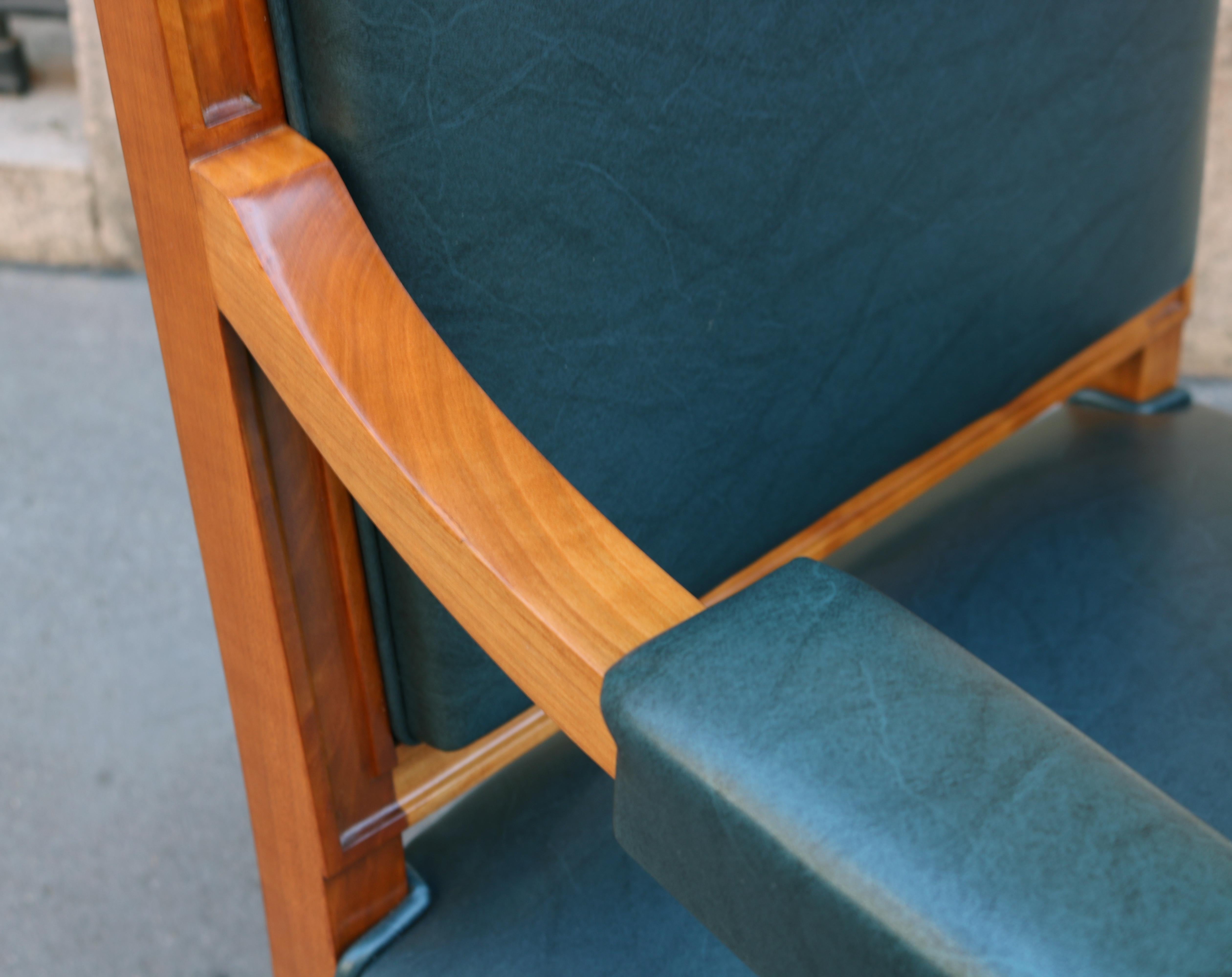 Belgian Pair of De Coene Frères Art Deco Armchairs For Sale