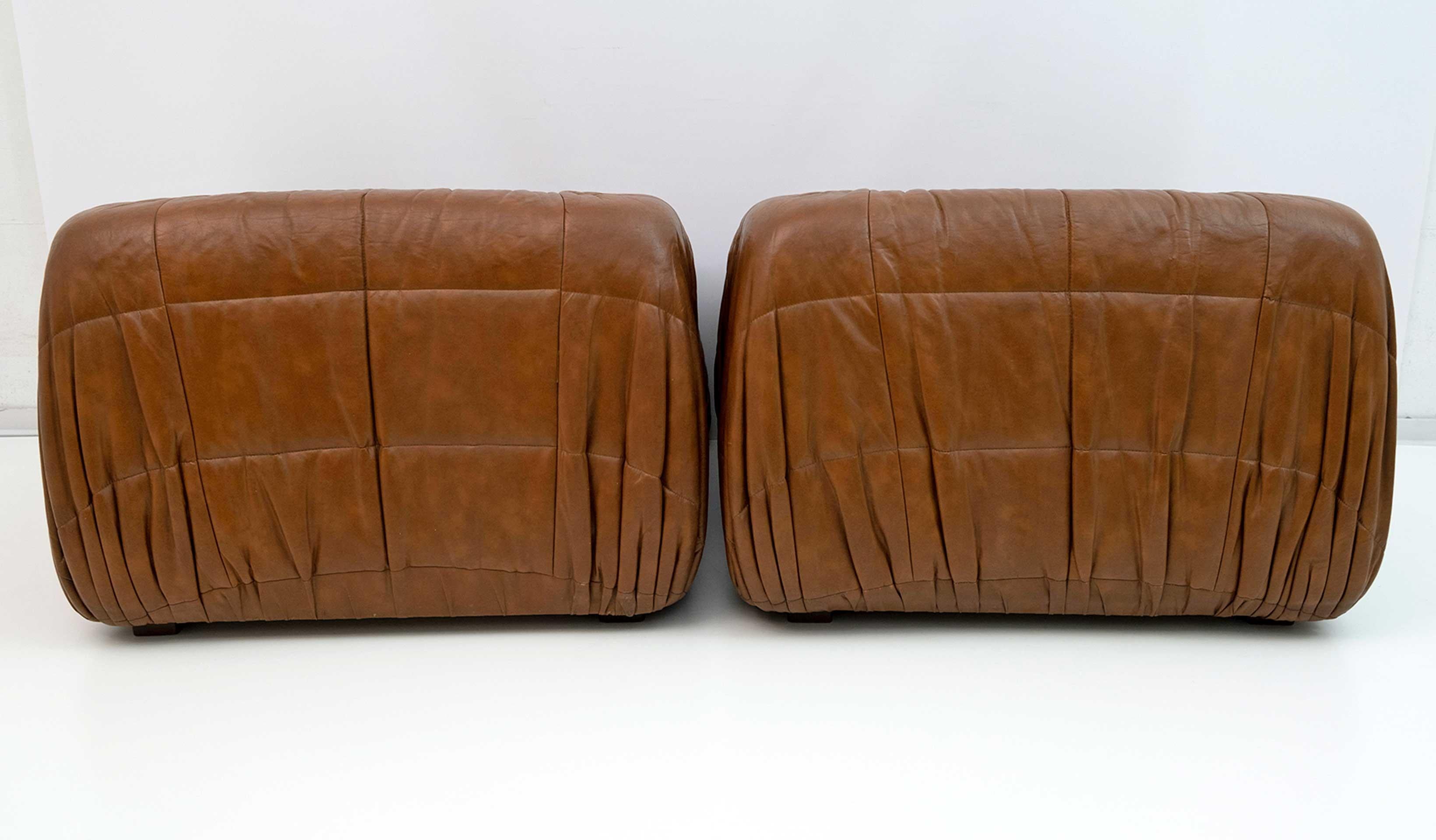 Pair of De Pas D'urbino Lomazzi Italian Armchairs 