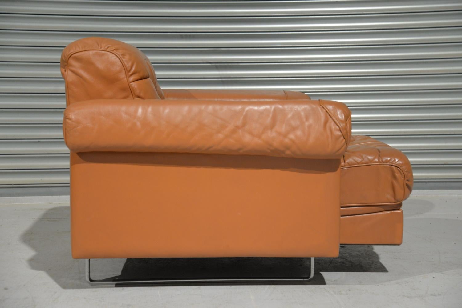 Pair of De Sede DS-P Leather Armchairs by Robert Haussmann, Switzerland, 1971 For Sale 8