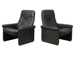 Pair of De Sede DS50 Reclining Armchairs