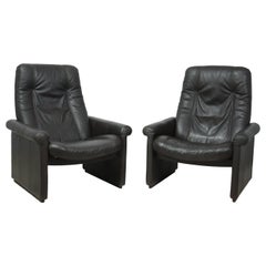 Pair of De Sede DS50 Reclining Armchairs