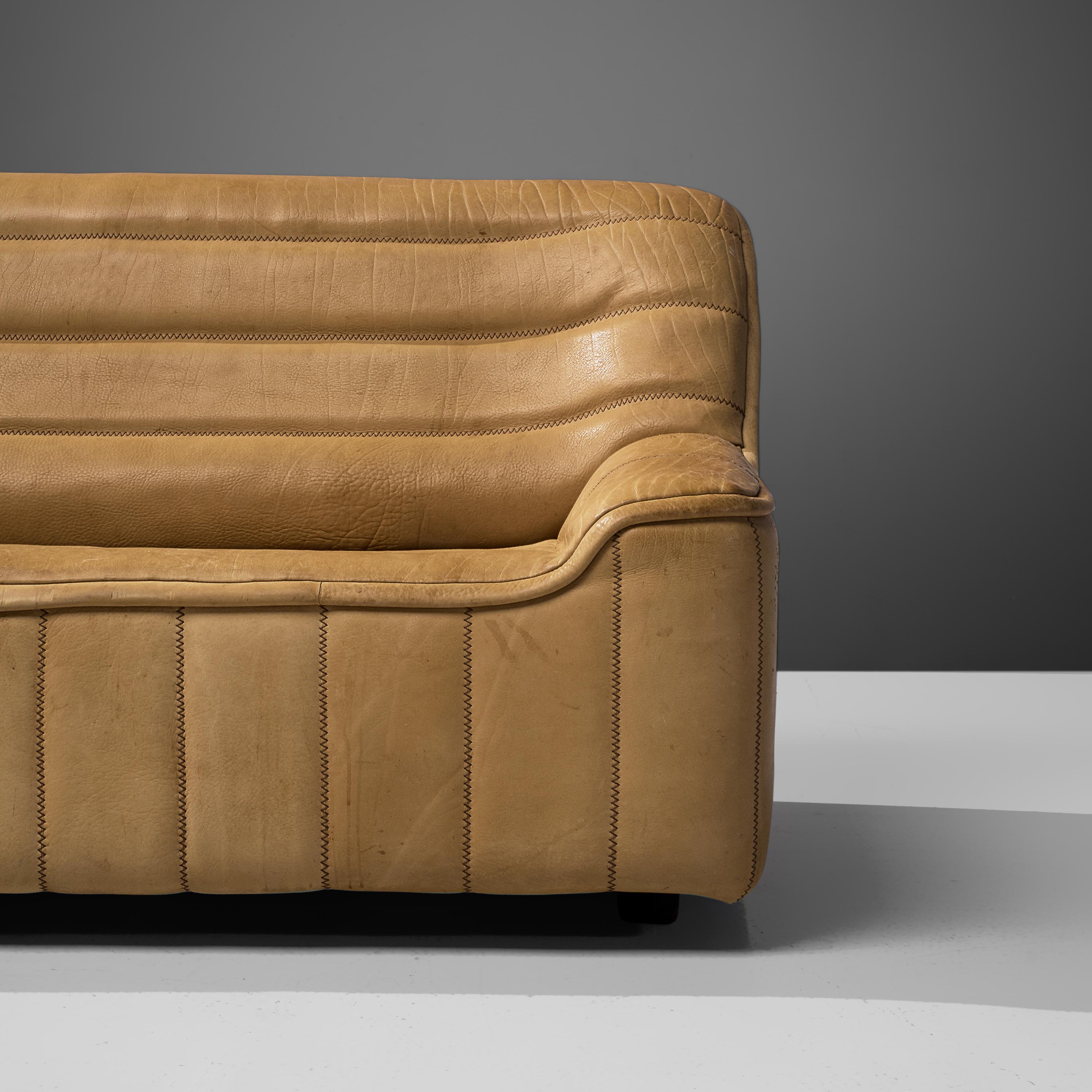 Pair of De Sede 'DS-84' Sofas in Buffalo Leather 4