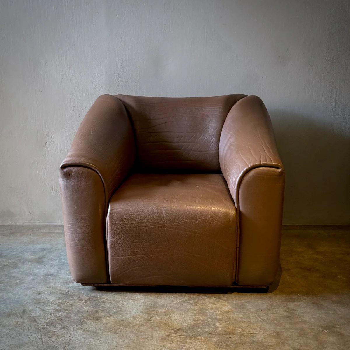 Paar De Sede-Loungesessel mit Ottomane im Zustand „Gut“ im Angebot in Los Angeles, CA