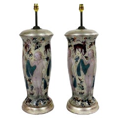 Pair of Declamania Lamps Inspired by Cranach