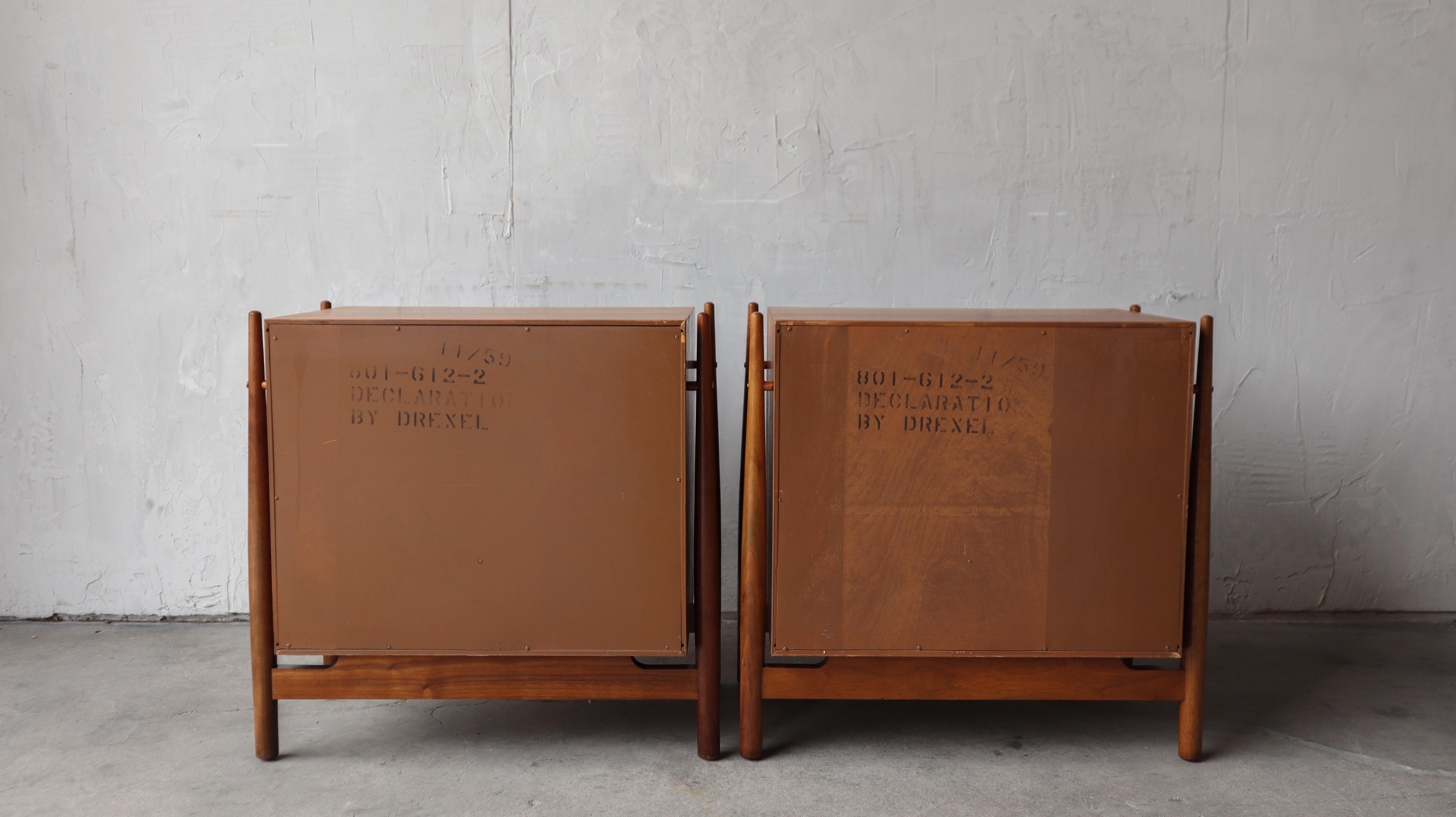 Pair of Declaration Nightstands by Kipp Stewart for Drexel For Sale 5