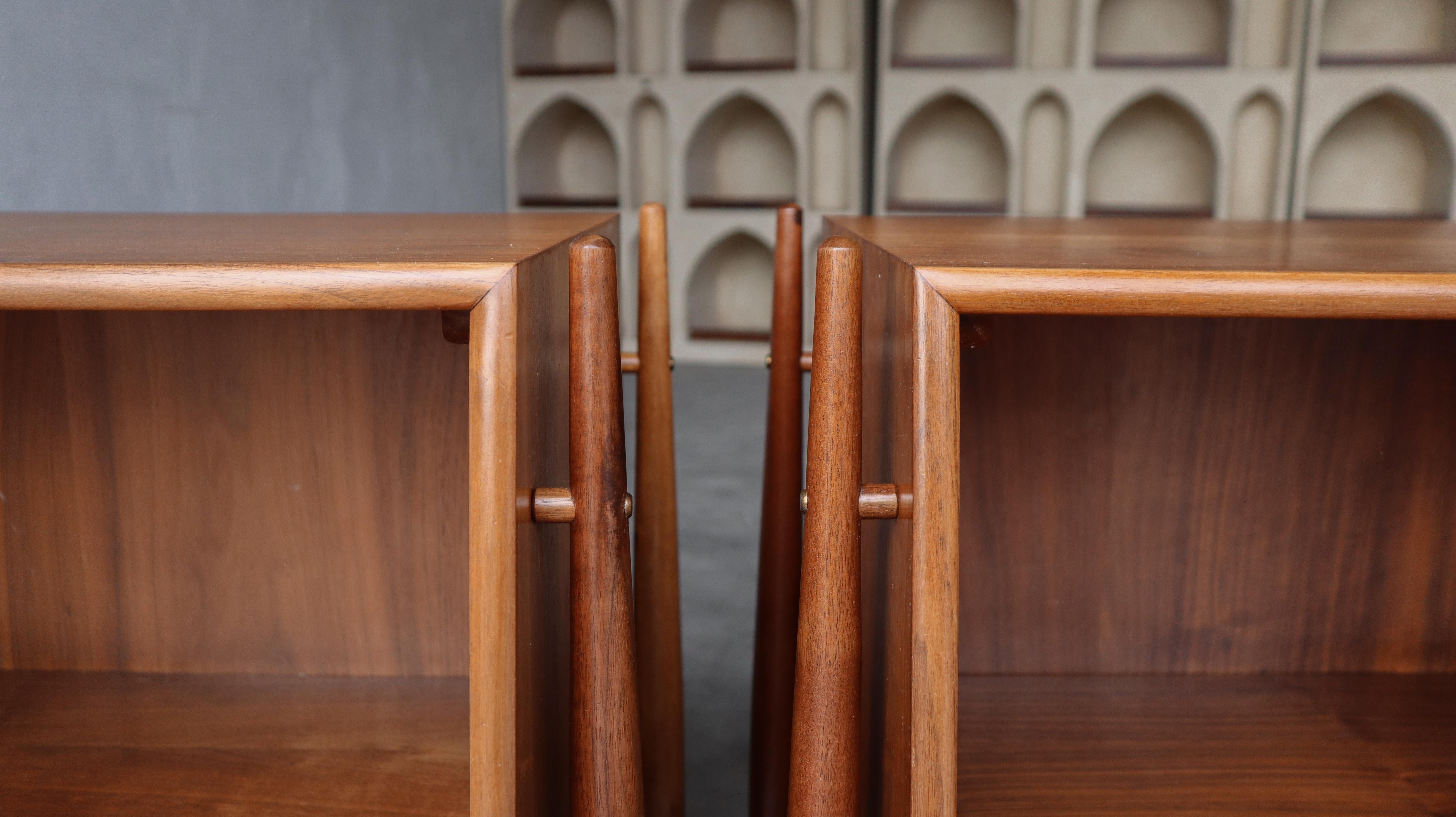 Pair of Declaration Nightstands by Kipp Stewart for Drexel For Sale 1