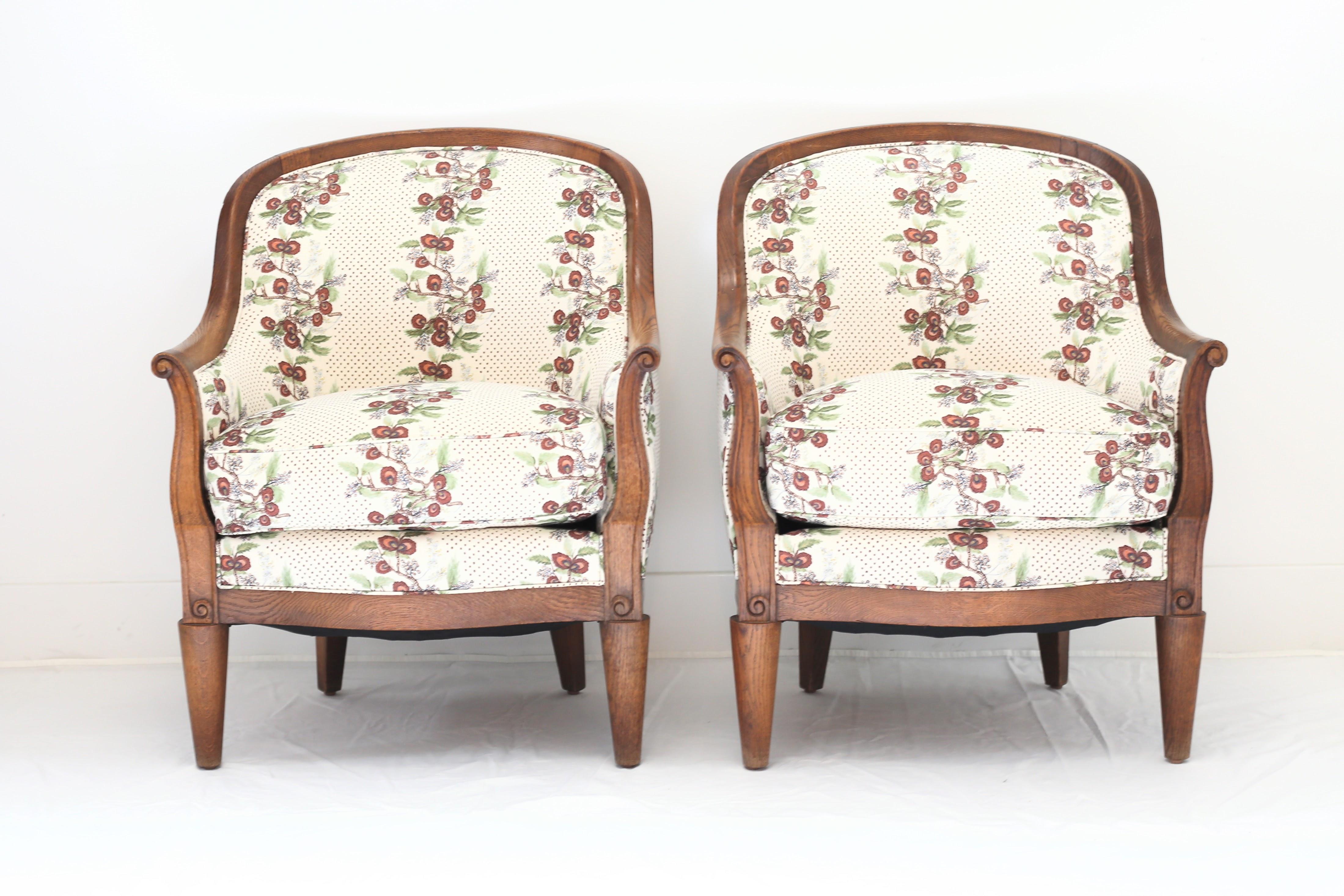 Pair of Deco Armchairs In Good Condition In West Hollywood, CA