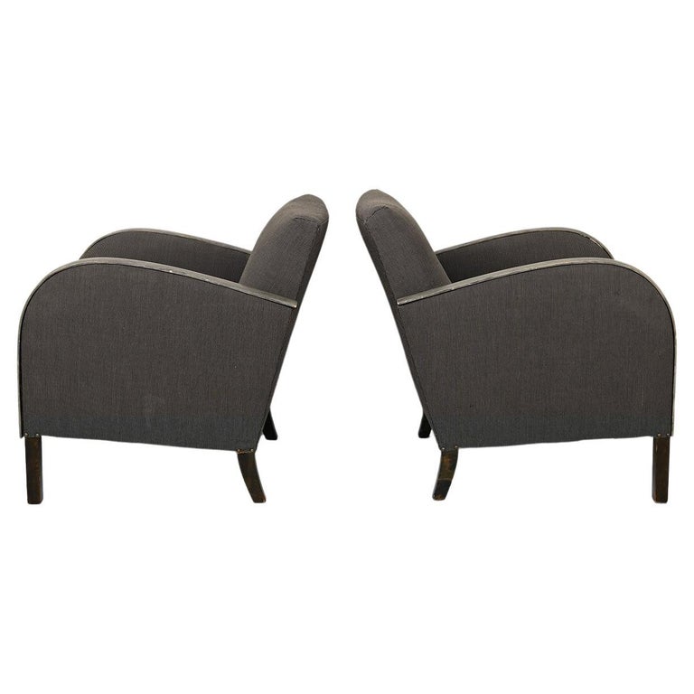 Pair of Deco Armchairs For Sale at 1stDibs