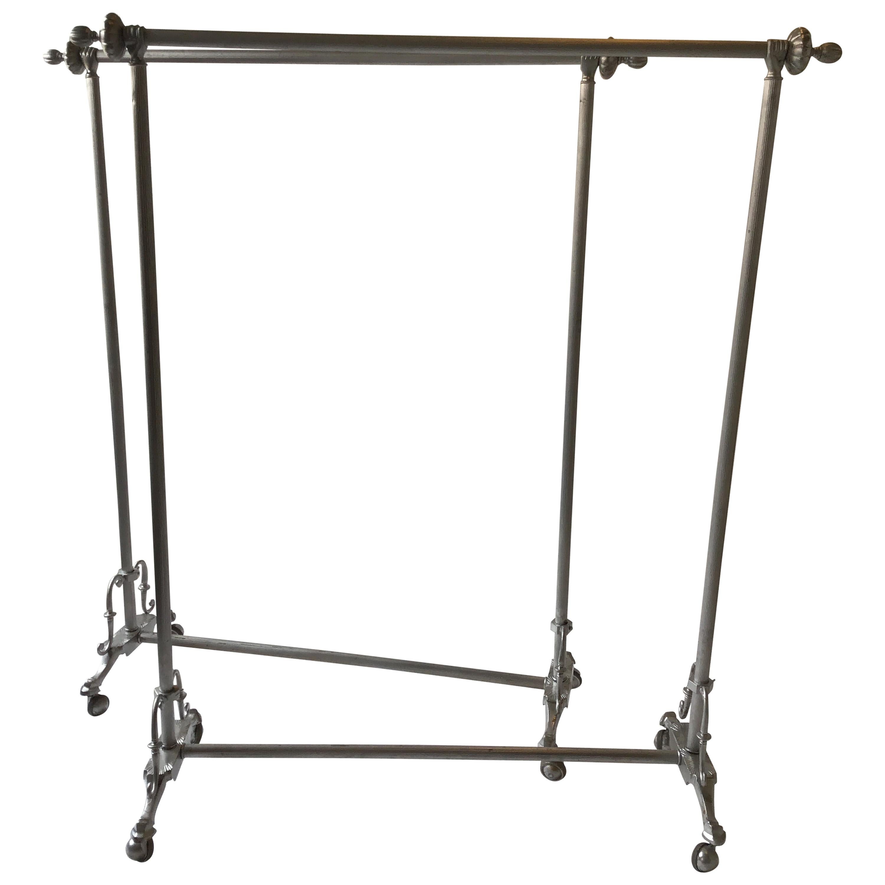 Pair of Deco Brass Clothing Racks