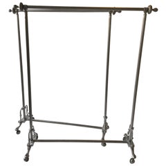 Pair of Deco Brass Clothing Racks