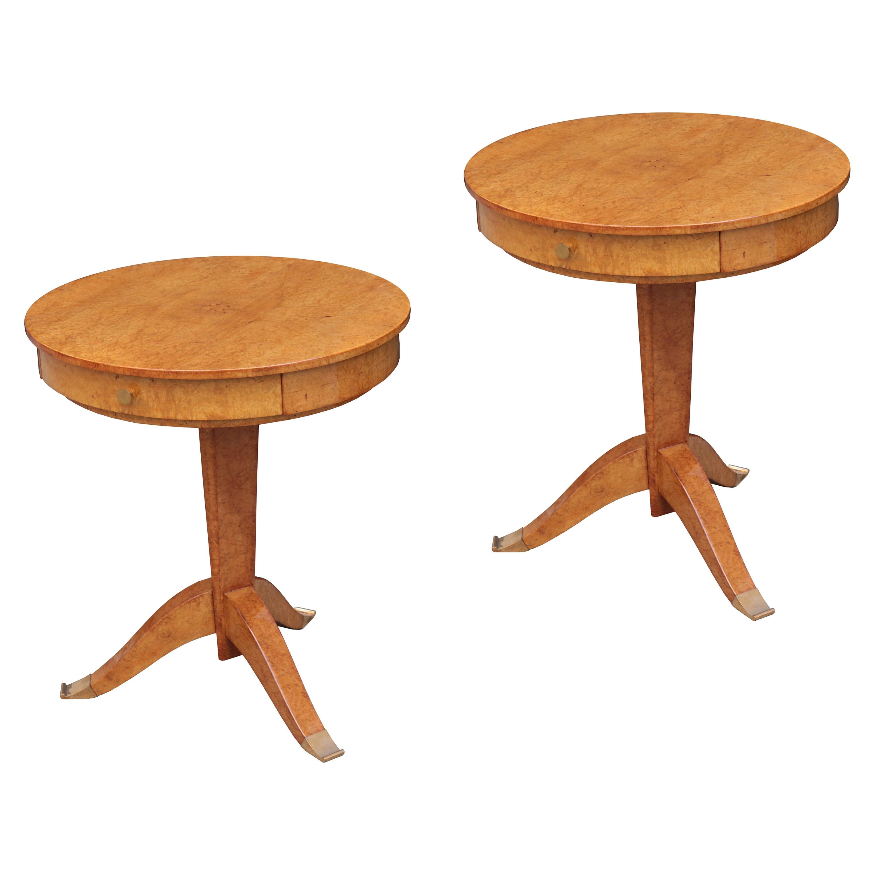 Pair of Acrylic Concentric Square Art Deco Styled Side Tables at 1stDibs