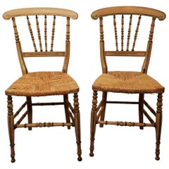 Pair of Decorated Side Chairs