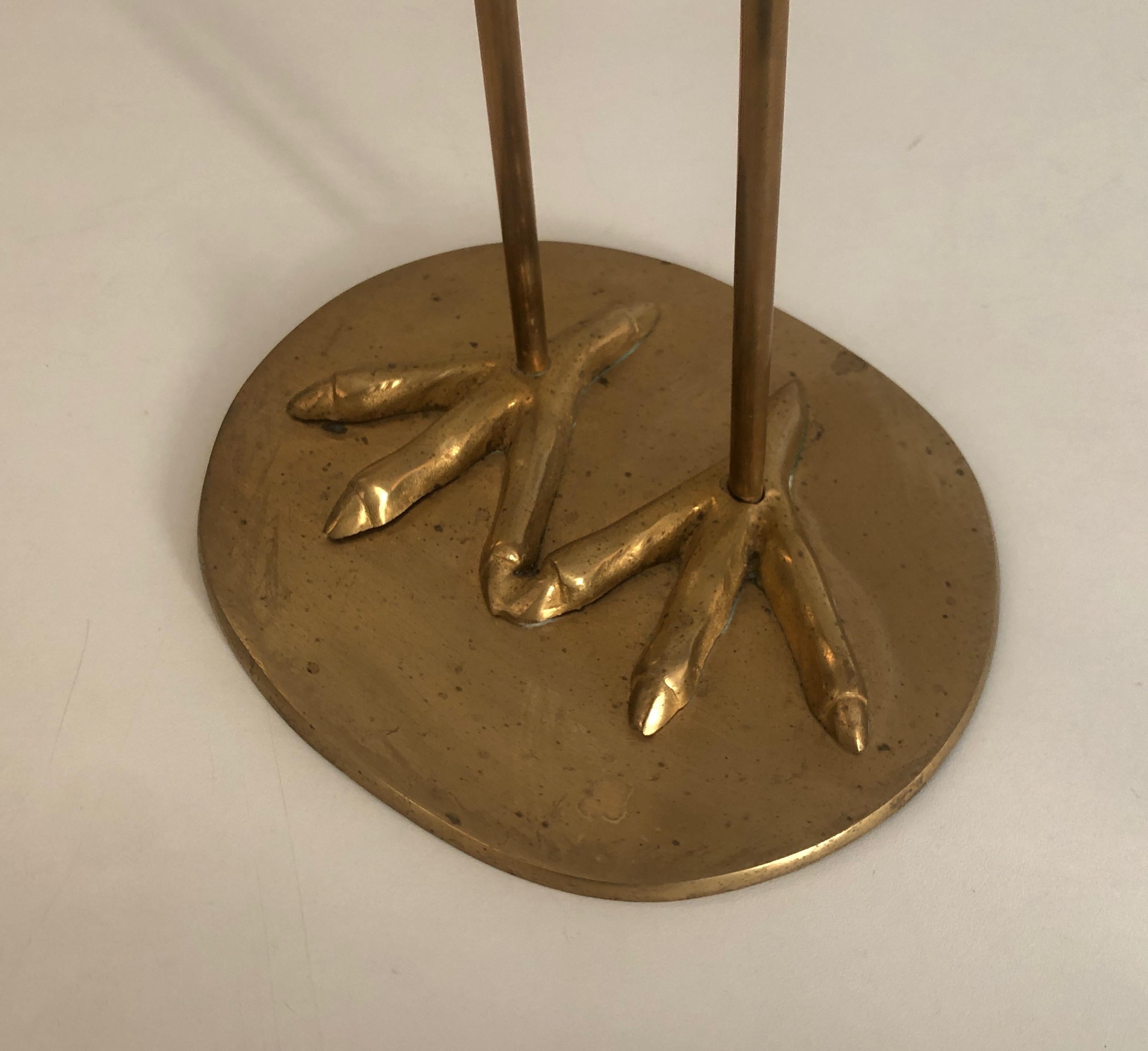 Pair of Decorative Brass Herons, French, Circa 1970 4