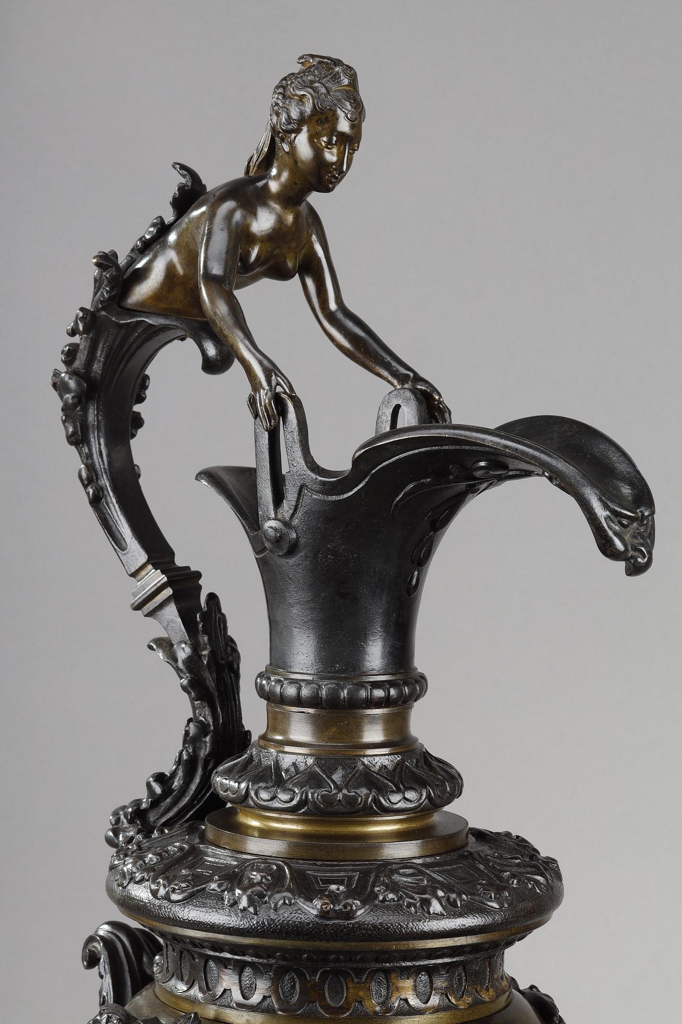 Dekorative Bronze-Würfel im Renaissance-Stil, Paar im Angebot 4