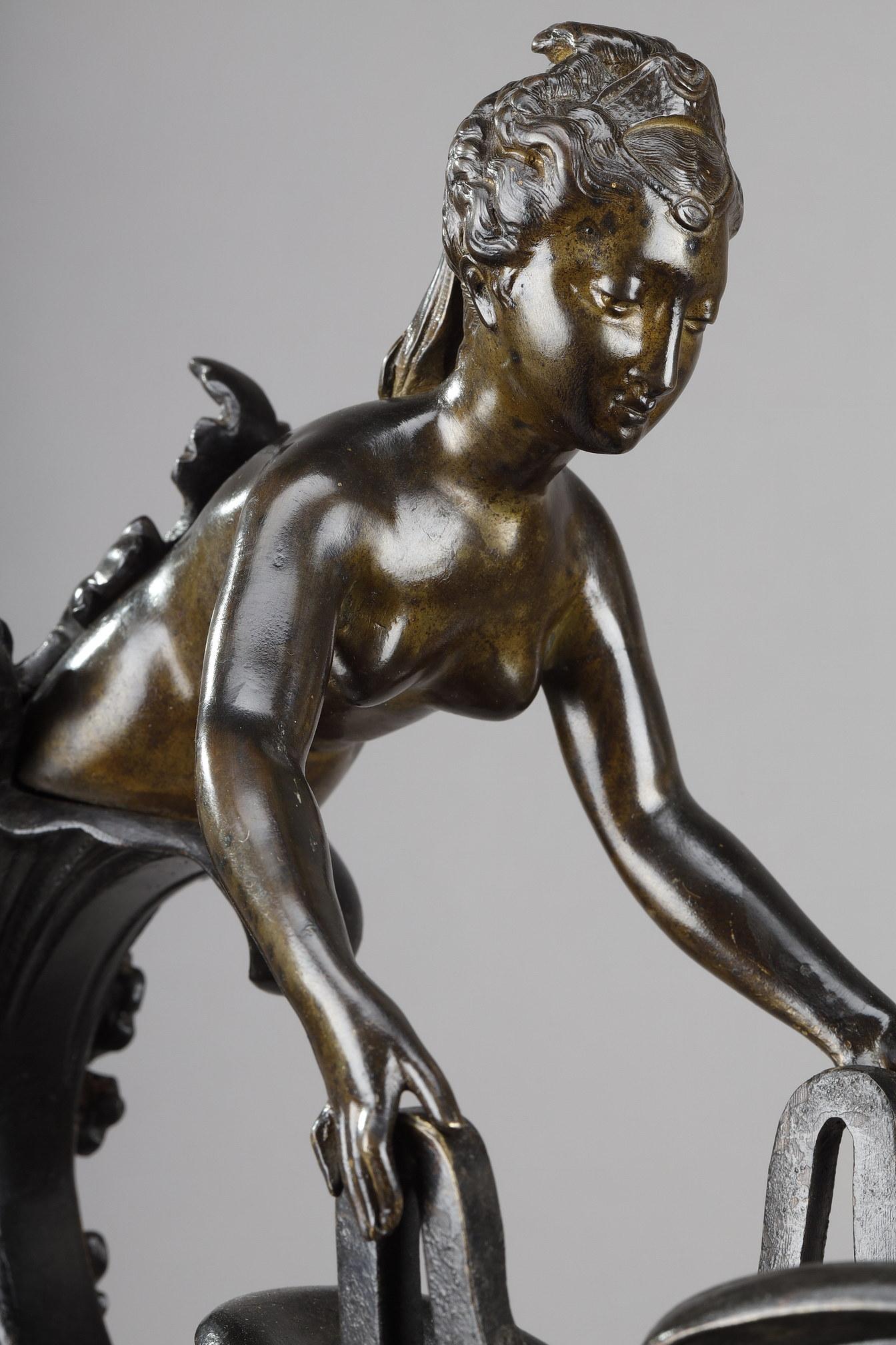 Dekorative Bronze-Würfel im Renaissance-Stil, Paar im Angebot 6