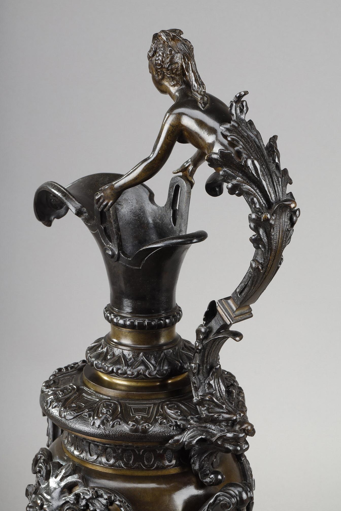 Dekorative Bronze-Würfel im Renaissance-Stil, Paar im Angebot 9