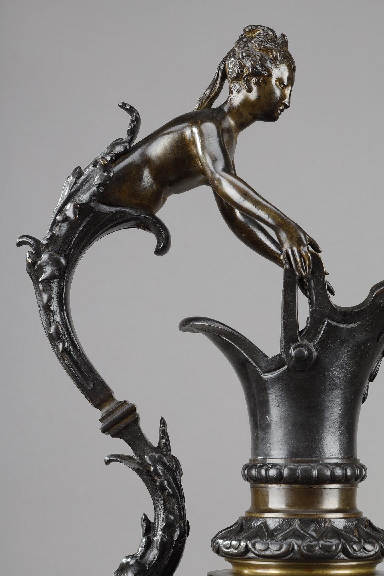 Dekorative Bronze-Würfel im Renaissance-Stil, Paar im Angebot 3