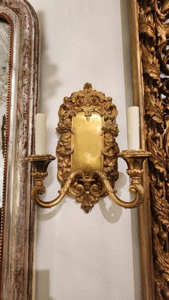 Pair of Decorative Bronze Sconces