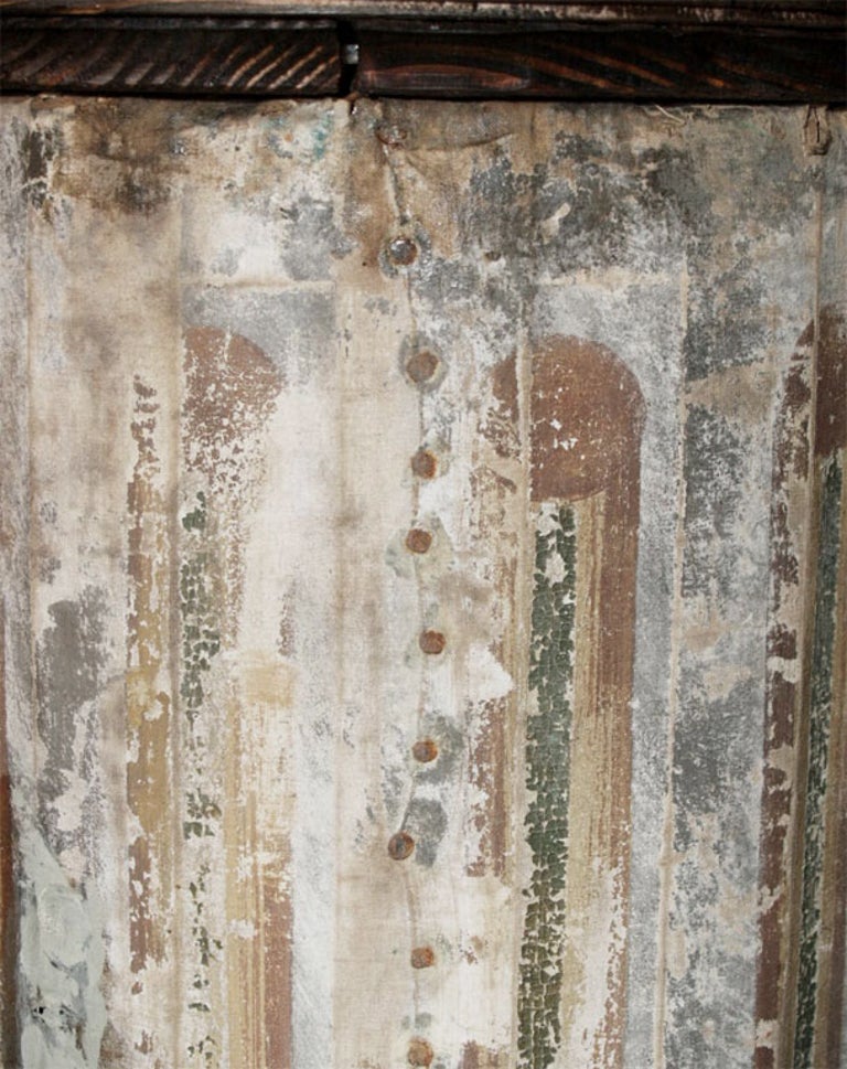 Pair of Decorative Canvas Covered Wood Columns In Good Condition For Sale In New Orleans, LA