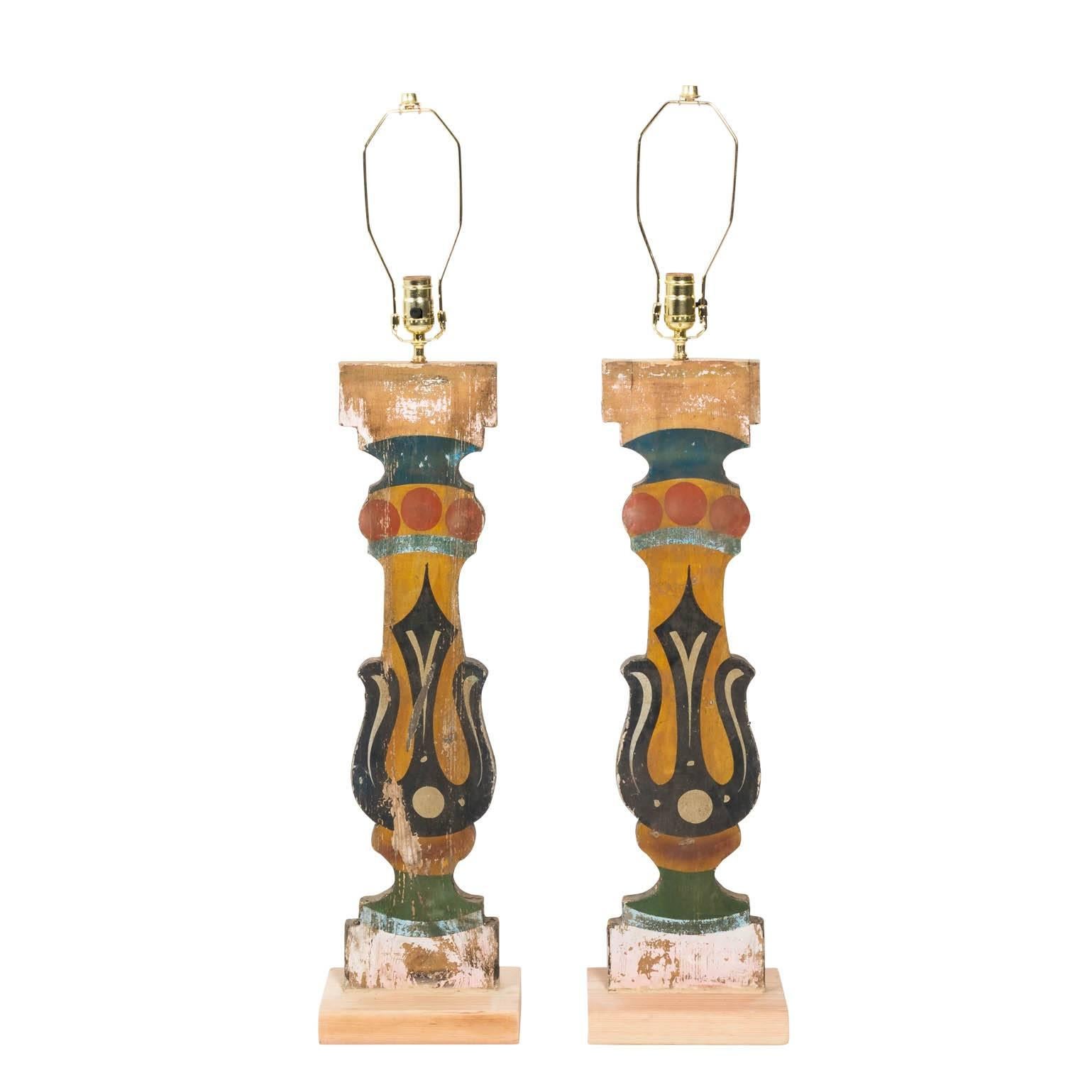 Pair of Decorative Carnival Lamps