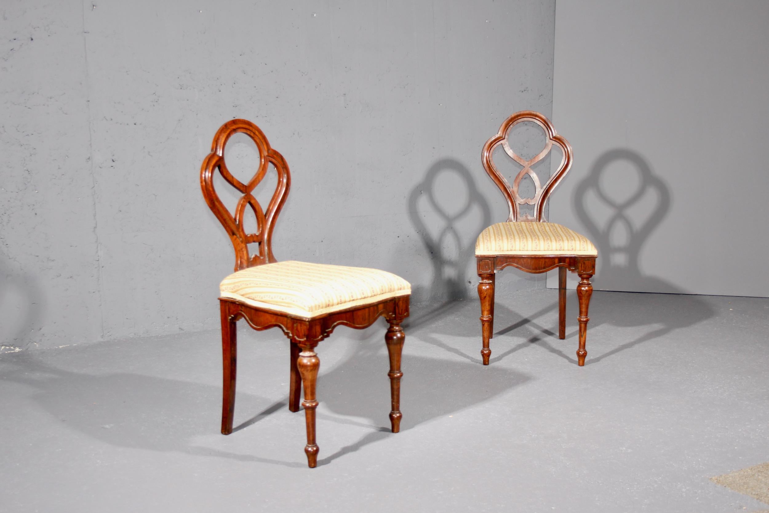 European Pair of decorative chairs For Sale