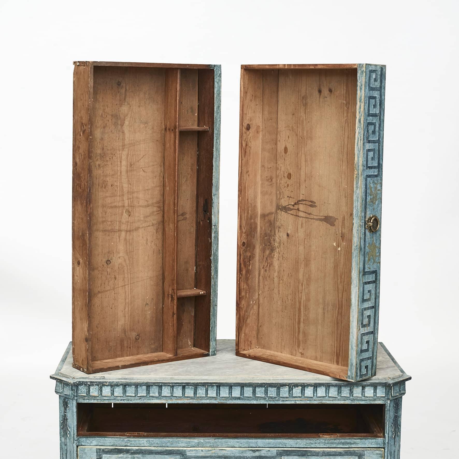Pair of Decorative Chest of Drawers in Gustavian Style Approx 1860 5