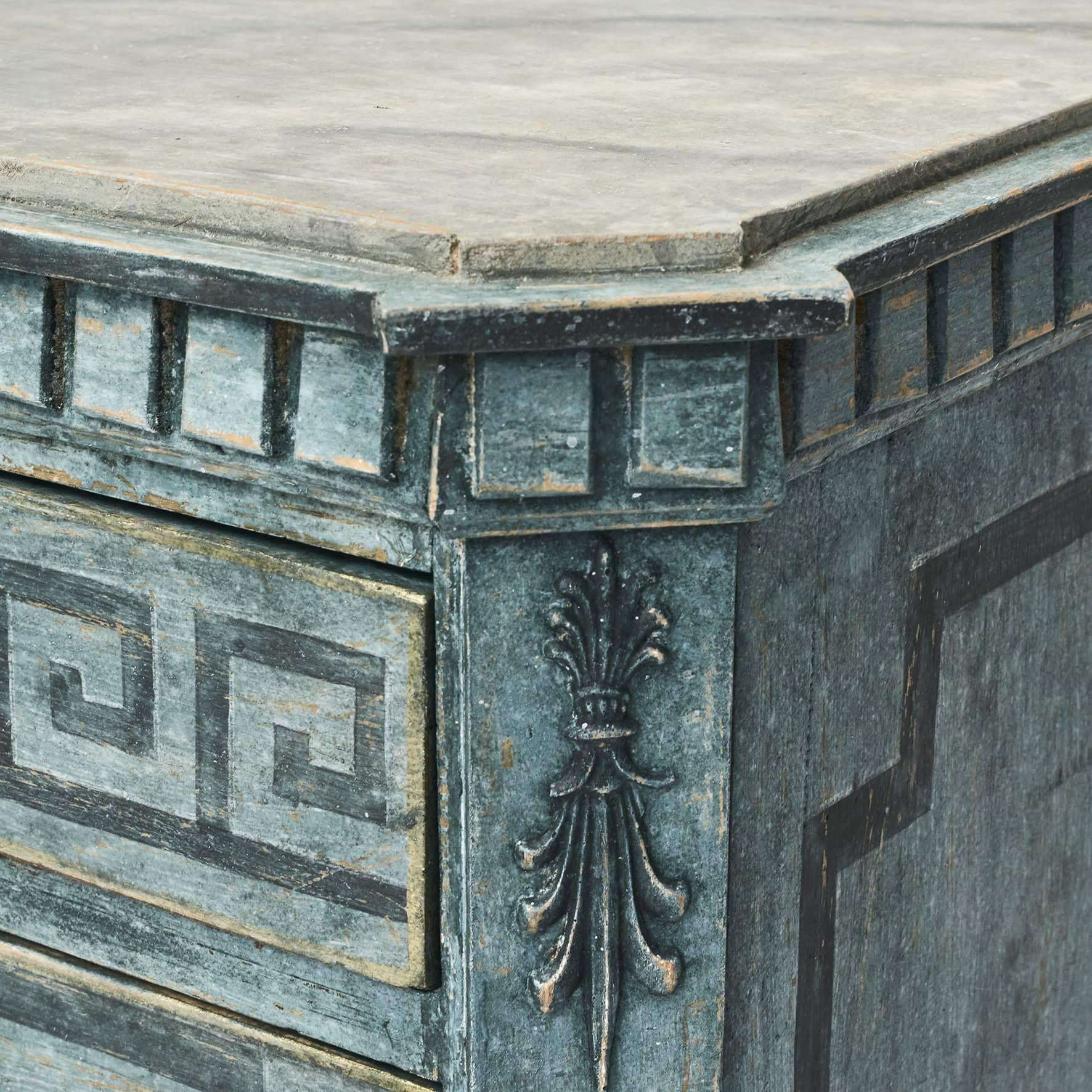 Pair of Decorative Chest of Drawers in Gustavian Style Approx 1860 In Good Condition In Kastrup, DK