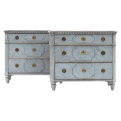 Pair of Decorative Chest
s of Drawers Gustavian Style