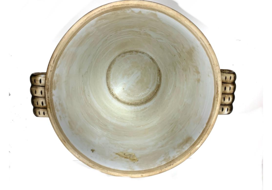 Pair Of Decorative Chinese Porcelain Cache Pots For Sale 6