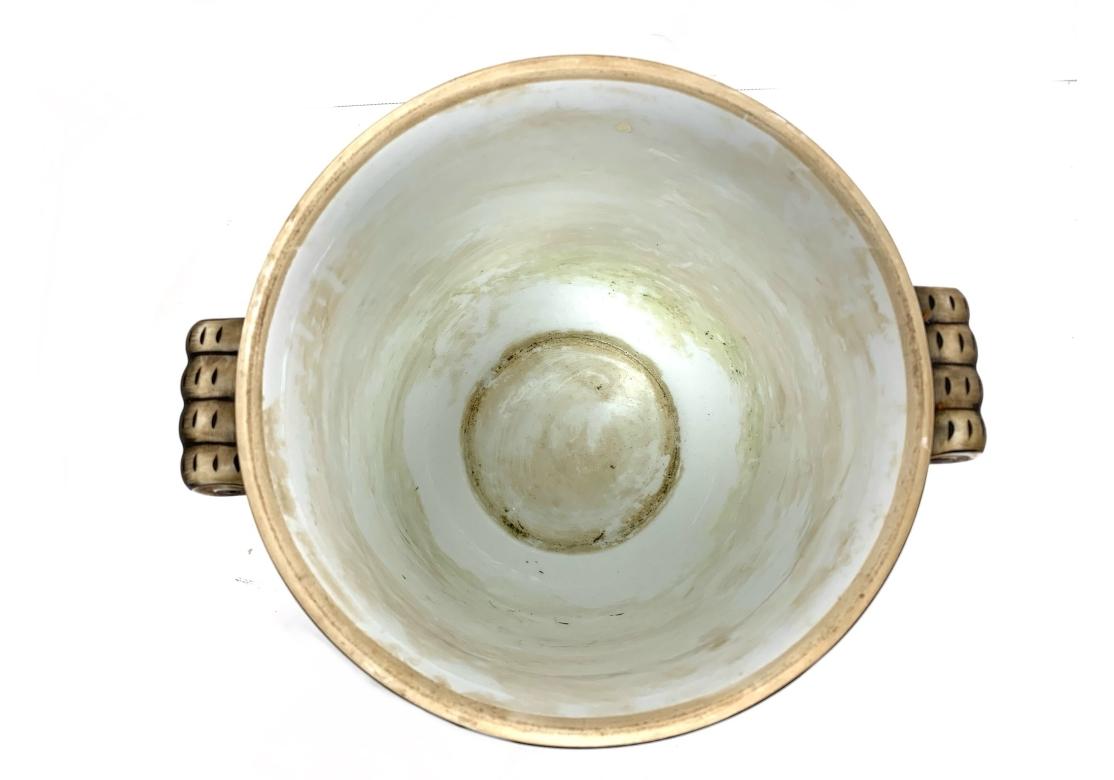 Pair Of Decorative Chinese Porcelain Cache Pots For Sale 7