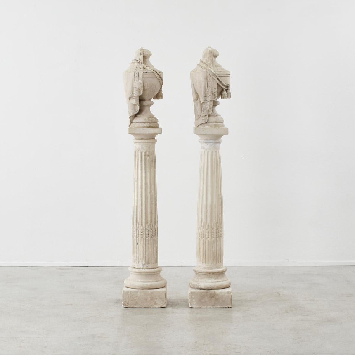Pair of decorative columns, France, Late 19th Century In Fair Condition For Sale In London, GB