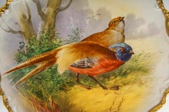 Pair of Decorative Dishes, Manufacture of Porcelain of Limoges.