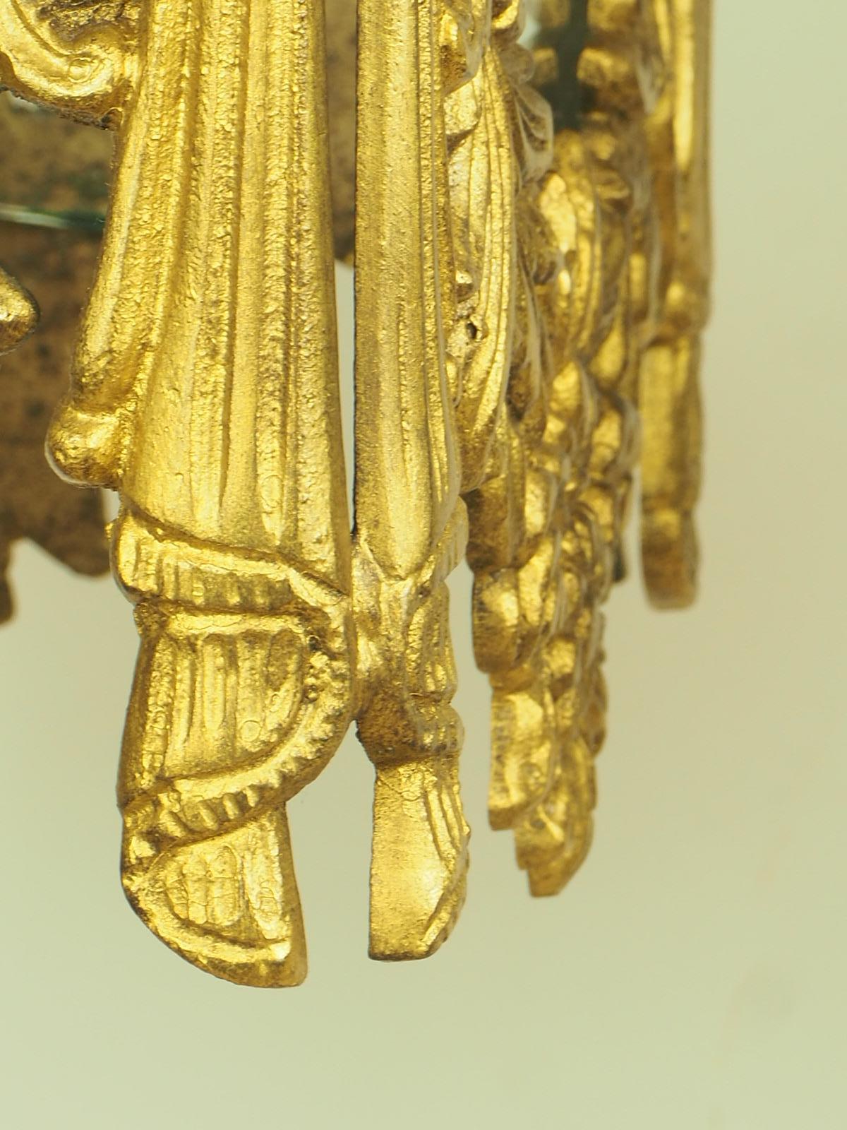 Pair of Decorative French Rococo Gilt Brass Lanterns 6