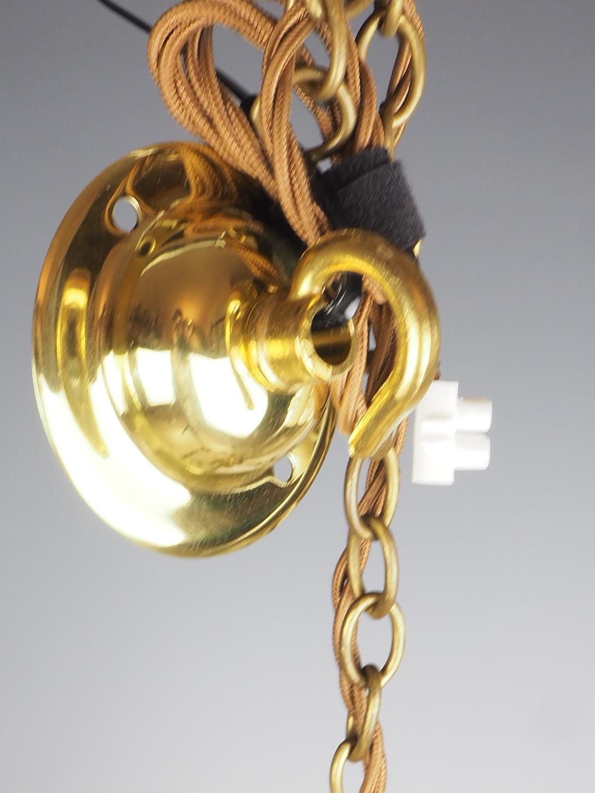 Pair of Decorative French Rococo Gilt Brass Lanterns 8