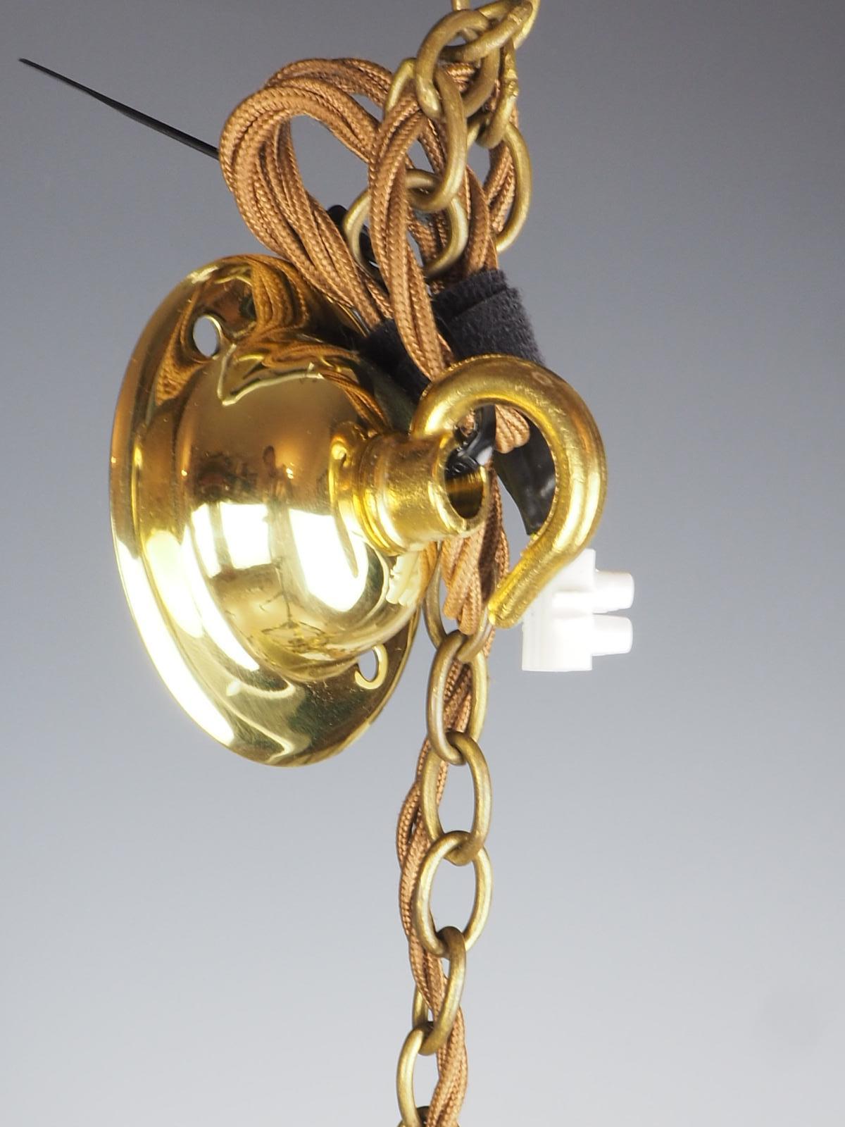 Pair of Decorative French Rococo Gilt Brass Lanterns 9