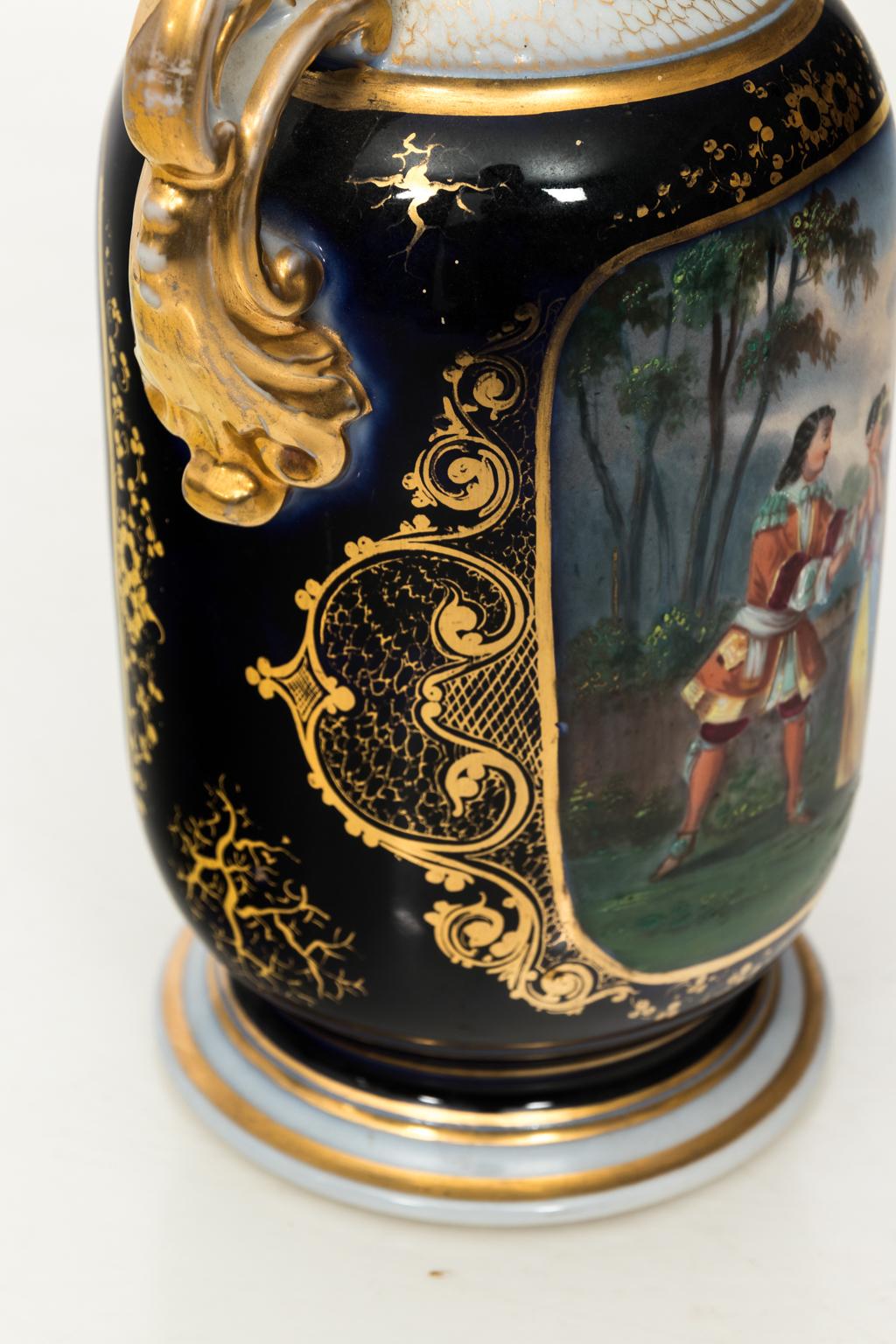 Pair of Decorative French Vases, circa 1890 For Sale 6