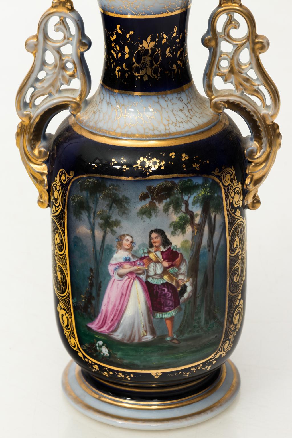 Pair of Decorative French Vases, circa 1890 For Sale 12