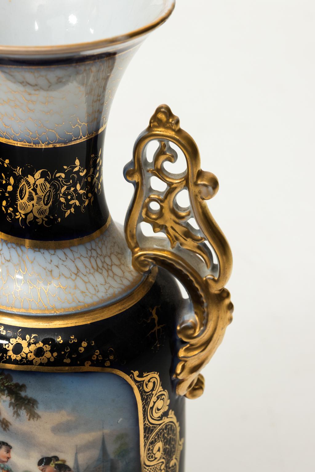 Pair of Decorative French Vases, circa 1890 For Sale 3