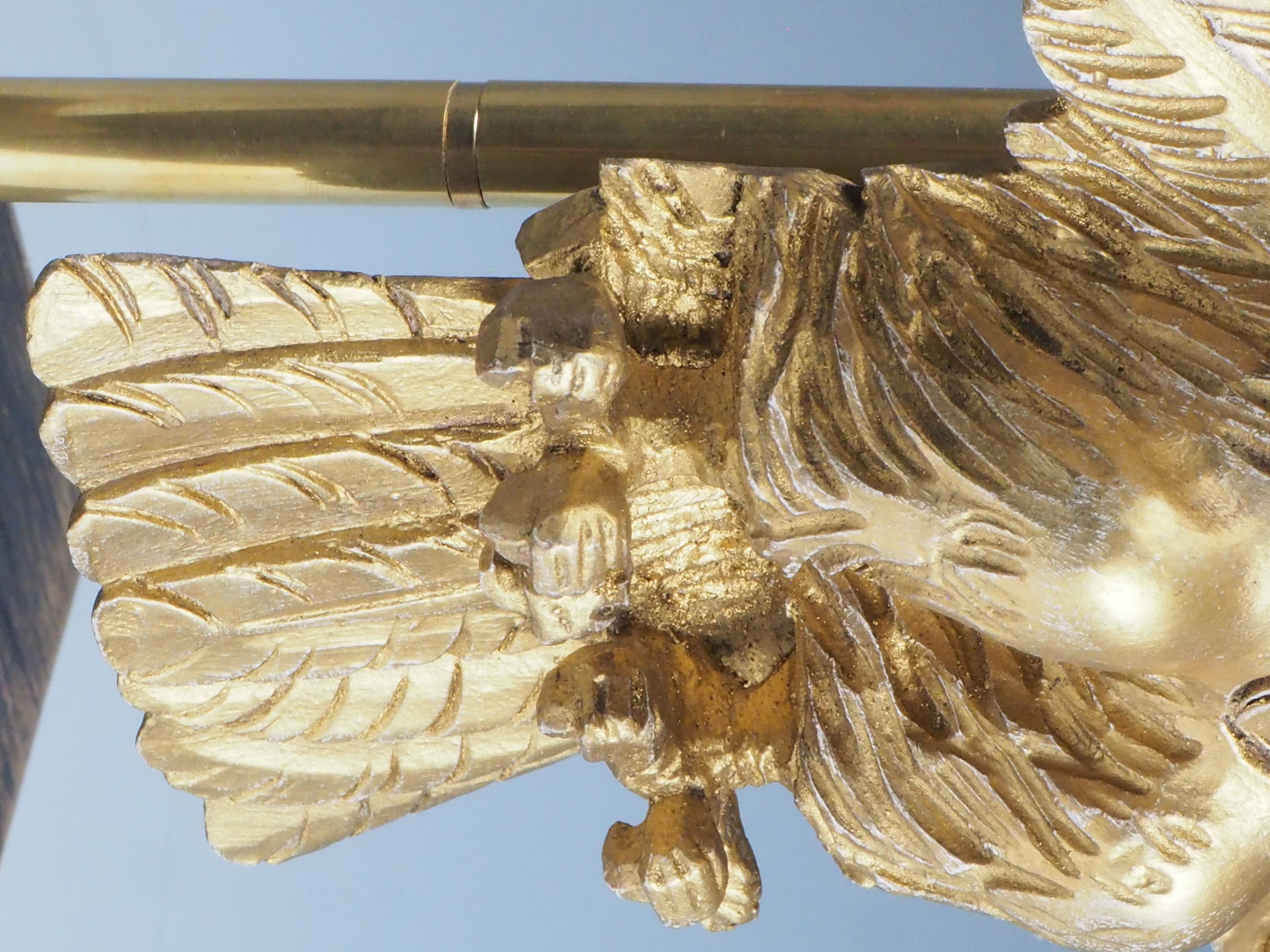 Pair of Decorative Gilt Eagle Stands – Home Interior Decor For Sale 5