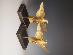 Pair of Decorative Gilt Eagle Stands – Home Interior Decor