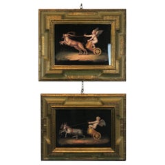 Pair of Decorative Guaches by Michelangelo Maestri