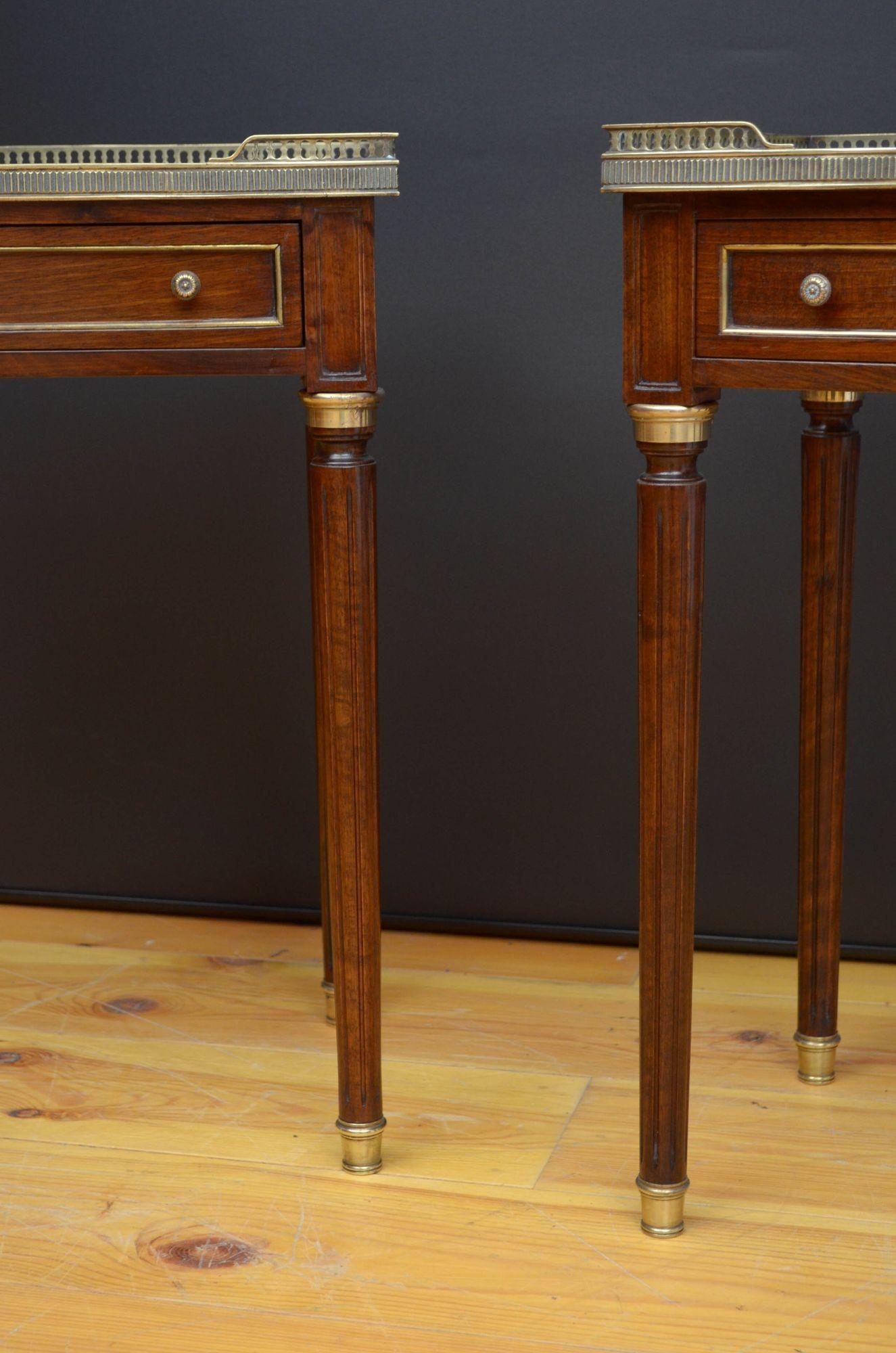 Pair of Decorative Marble Top Tables For Sale 4