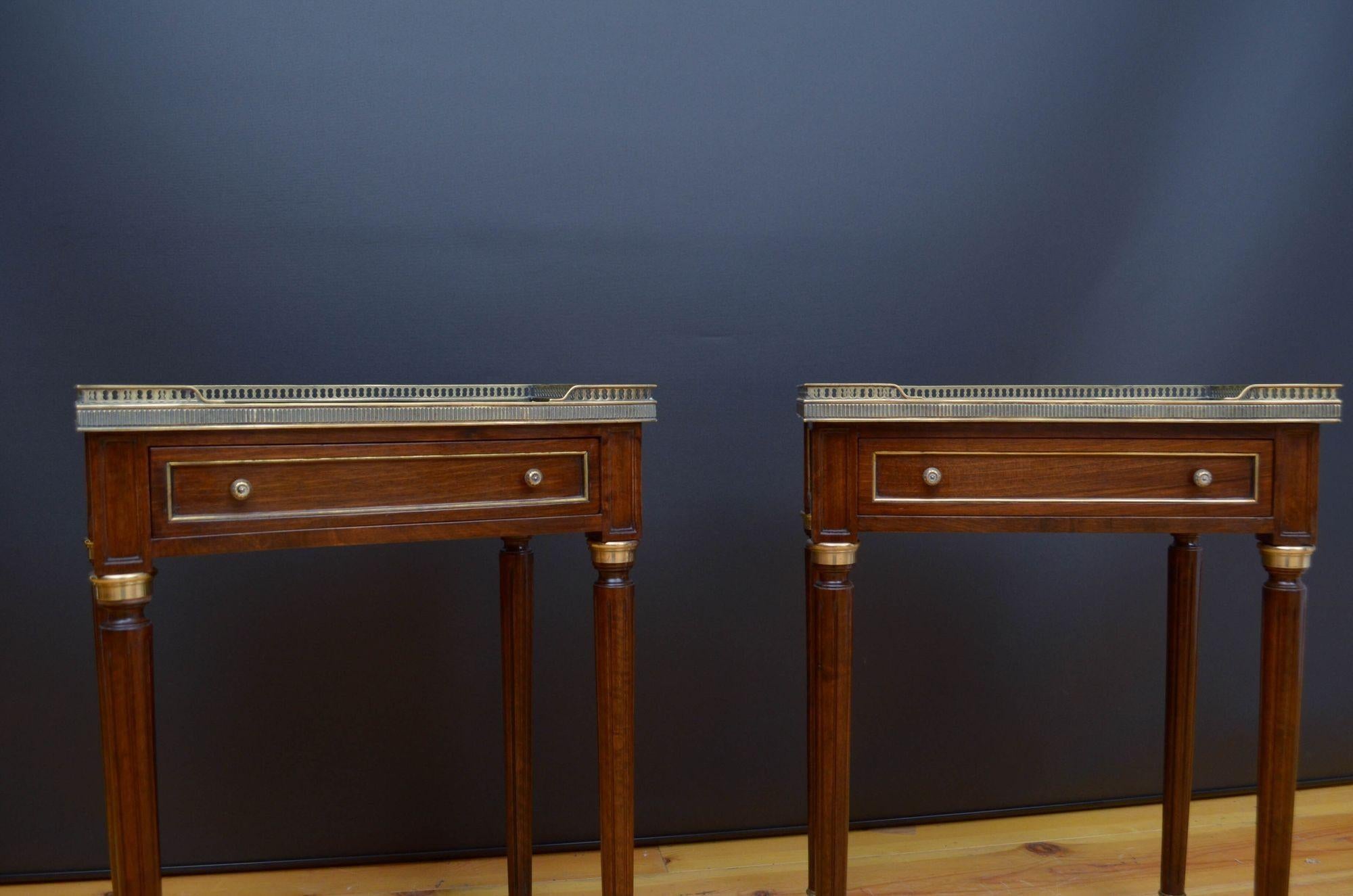 Pair of Decorative Marble Top Tables For Sale 2