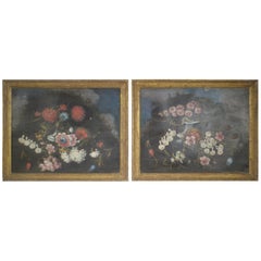 Pair of Decorative Oils on Canvas