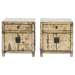Pair of Decorative Side Cabinets / Night Stands, China c 1860-1880