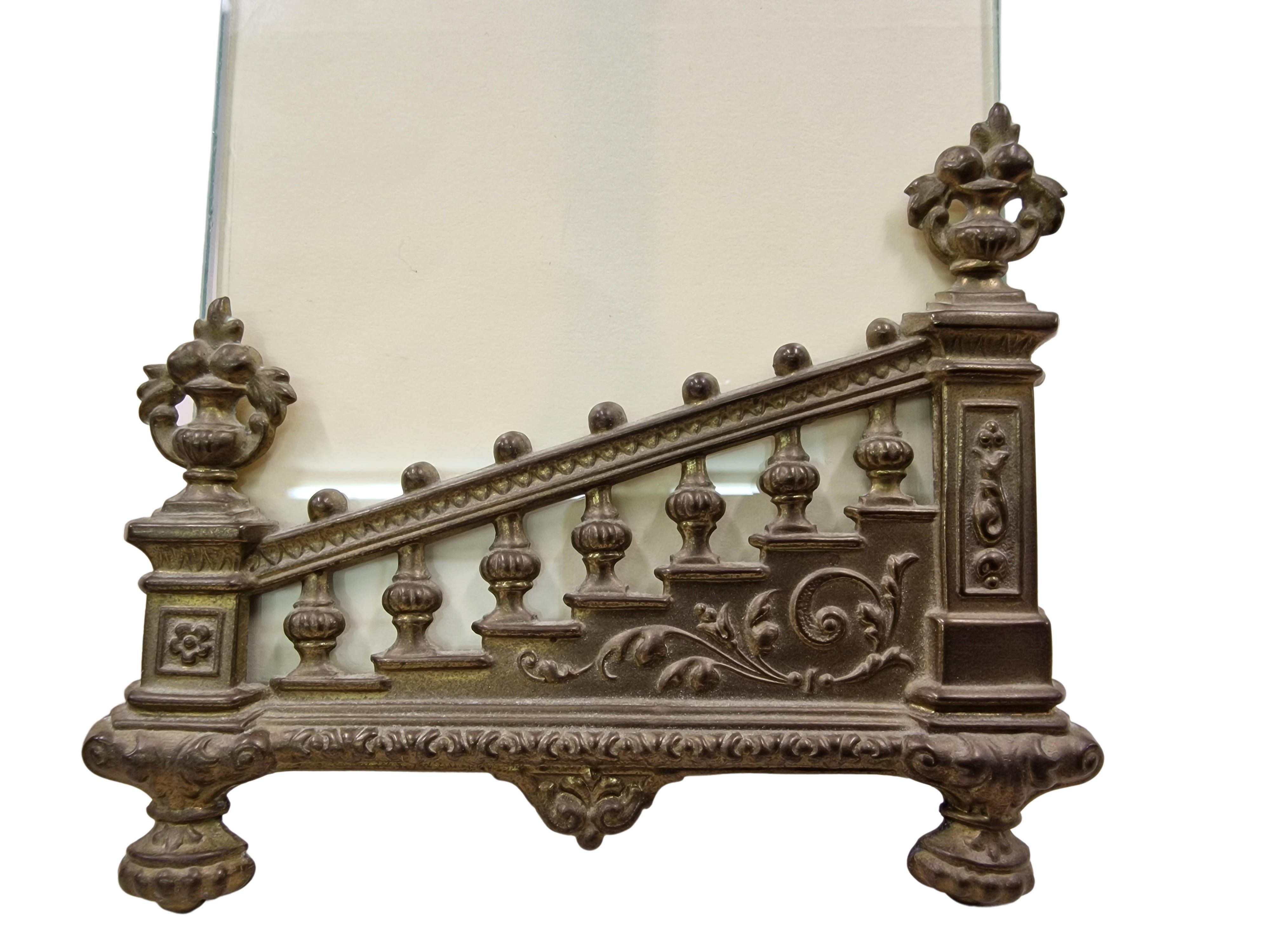 European Pair of decorative table frames, brass, circa 1880 For Sale