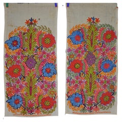 Pair of Decorative Turkish Embroidered Panels
